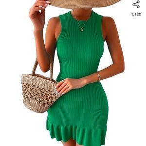 Sleeveless sweater dress